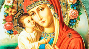 Православная икона Жировицкая Божья Матерь