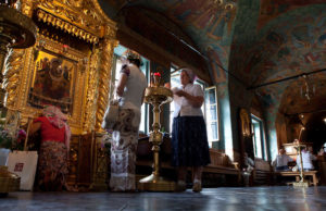 Православная икона Всецарица в Новоспасском монастыре