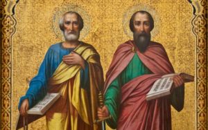 Известная икона Петра и Павла.