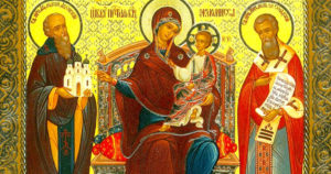 Православная икона Божьей Матери Домостроительница