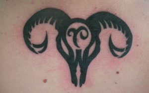 Самые интересные тату знак зодиака Овен