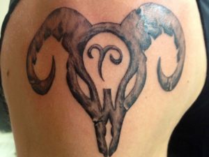 Самые интересные тату знак зодиака Овен